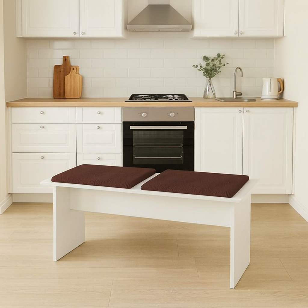 Кухонный табурет-скамейка Kompanit T-8 ЛДСП 100х33х43 см Нимфея Альба (31726701) Кухонный табурет-скамейка Kompanit T-8 ЛДСП 100х33х43 см Нимфея Альба (31726701)