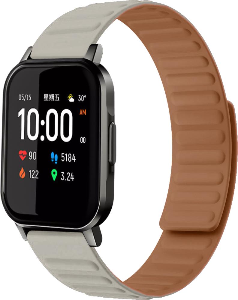 Ремінець Magneter для Haylou Smart Watch 2 (LS02) Beige (26630-34)