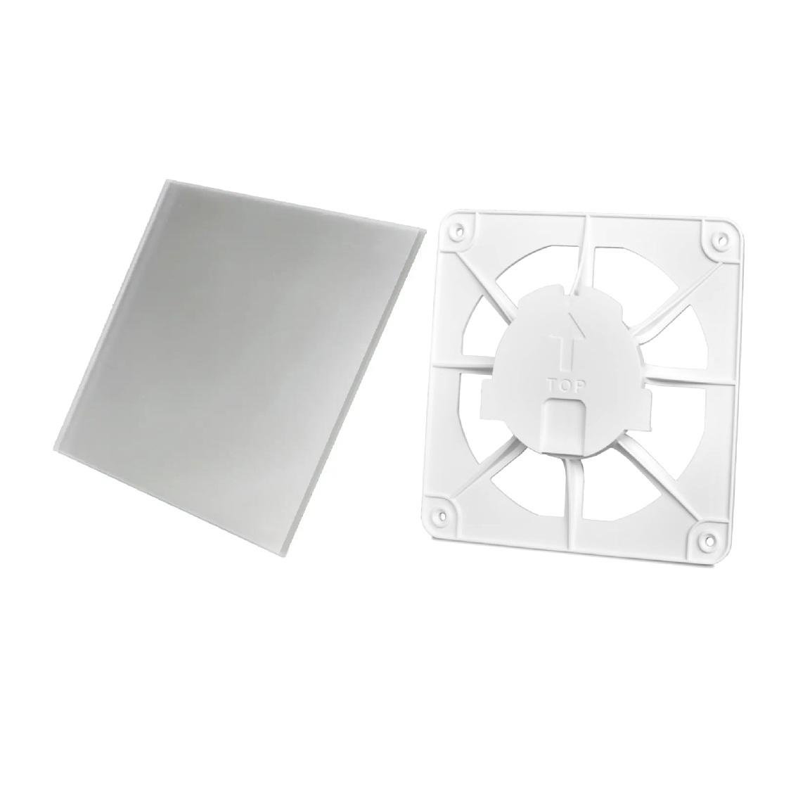 Вентиляційна решітка AirRoxy dRim grill та сатинова панель Срібний (02-300177)