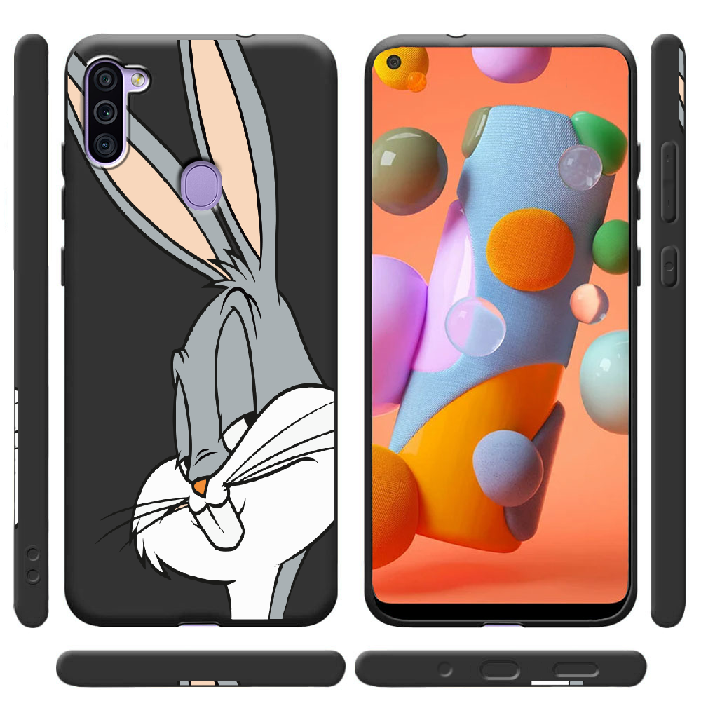 Чохол Boxface Samsung A115 Galaxy A11 Lucky Rabbit Чорний силікон (39628-bk81-40216) - фото 2