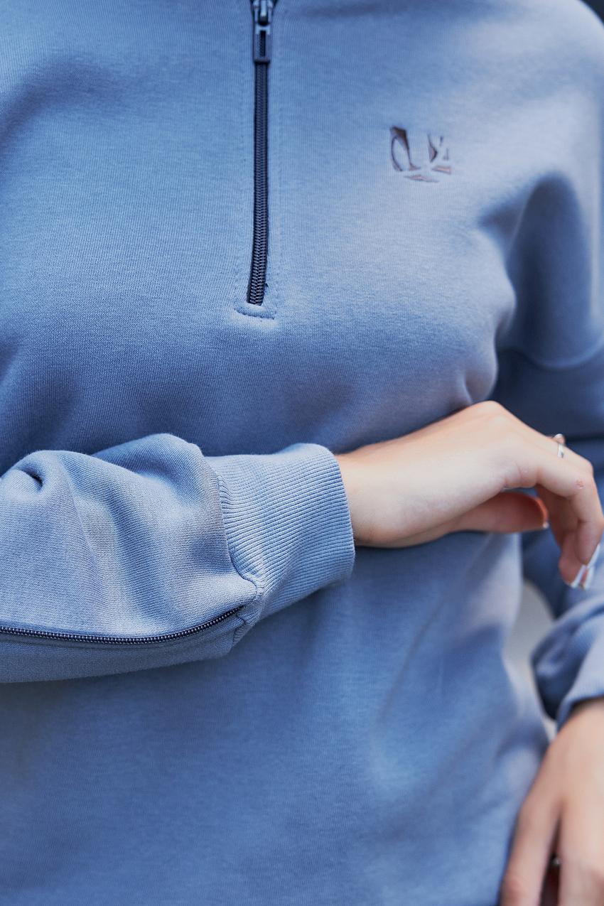 Кофта женская М196.4К с начесом XXL Серый (979-1-64) - фото 3 Кофта женская М196.4К с начесом XXL Серый (979-1-64) - фото 3