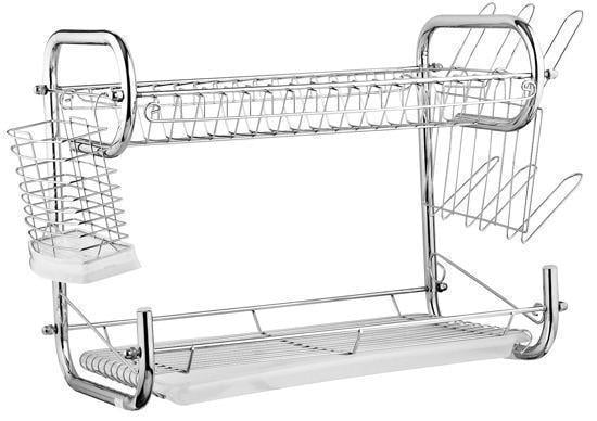 Сушилка для посуды Edenberg 2 яруса/нержавеющая сталь (EB-2108)