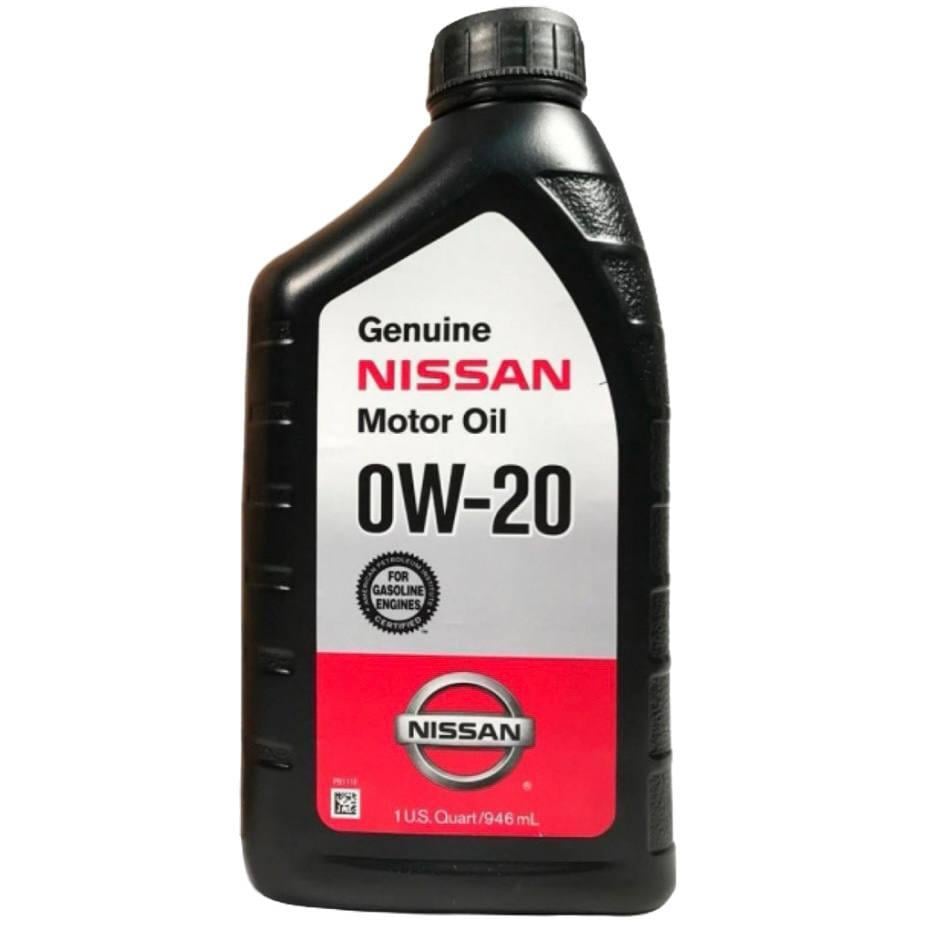 Моторное масло Nissan Genuine Motor Oil 0W-20 0,946 л (999PK000W20N)