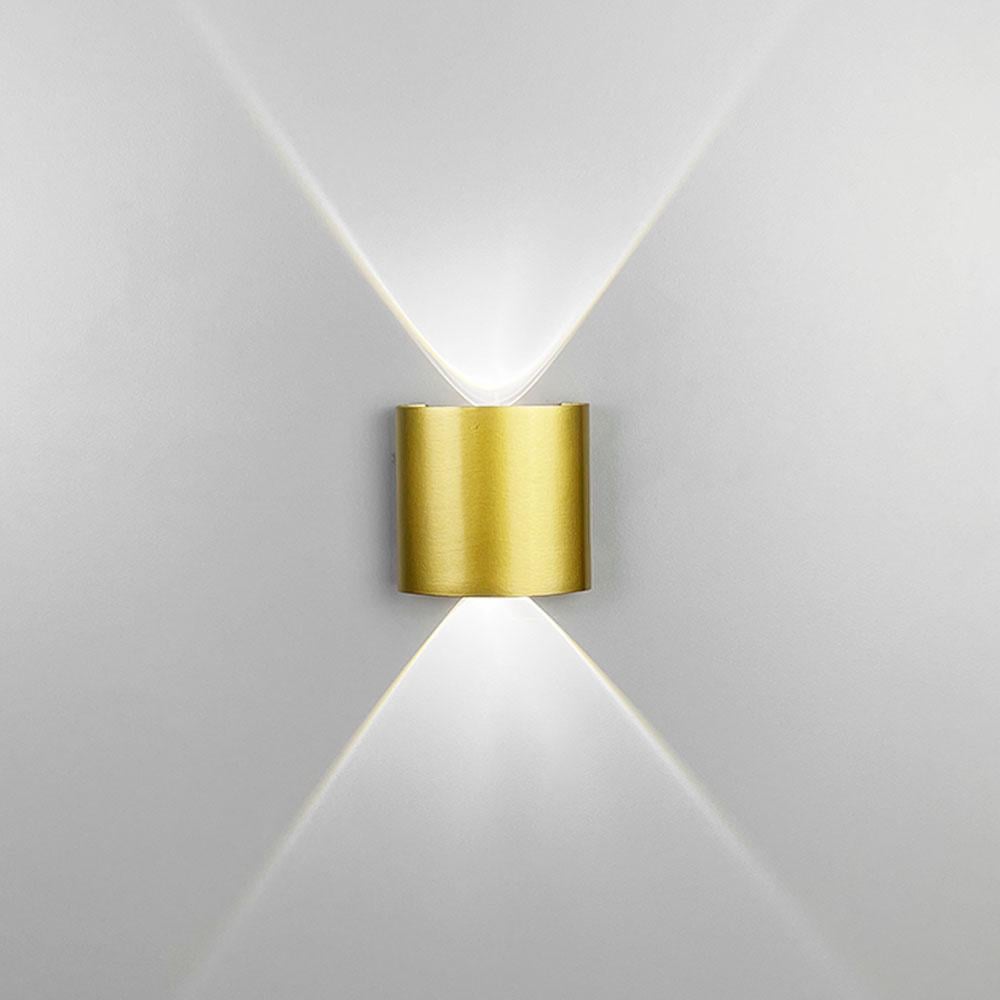 Светильник двухсторонний на 2 линзы 4000K IP 54 Золотой (W036/2 AB)