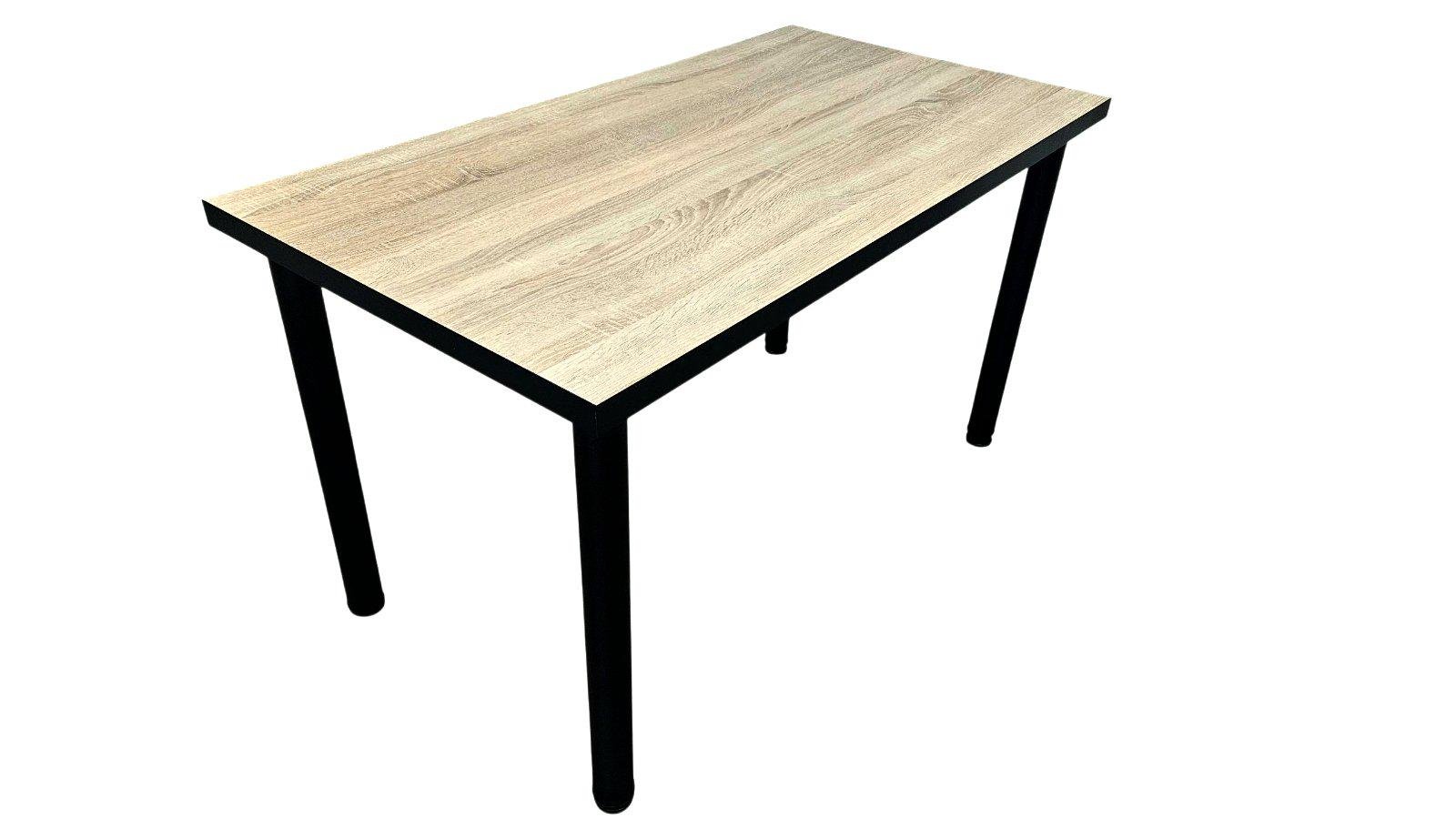 Стол кухонный Еко36 1400х700х730 мм Дуб Сонома/Черный