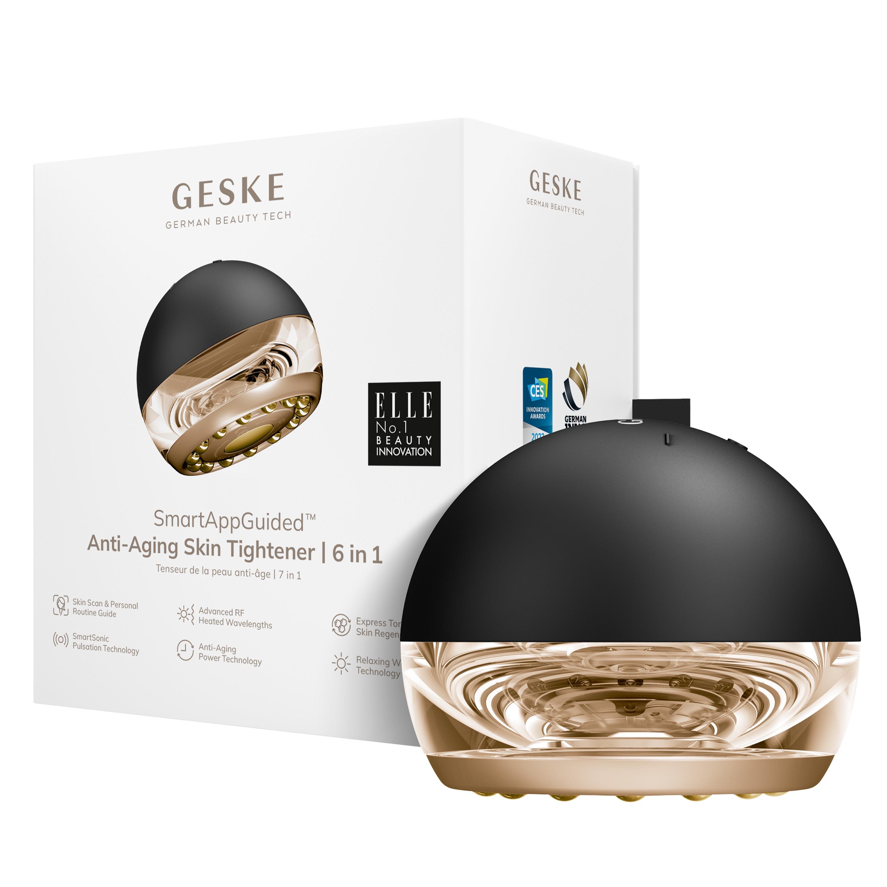 Массажер для подтяжки кожи лица GESKE Anti-aging Skin Tightener 6в1 Grey (HB0420)