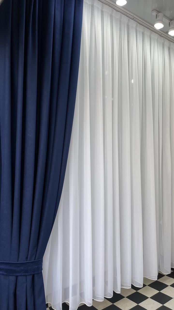 Тюль основа креп білий