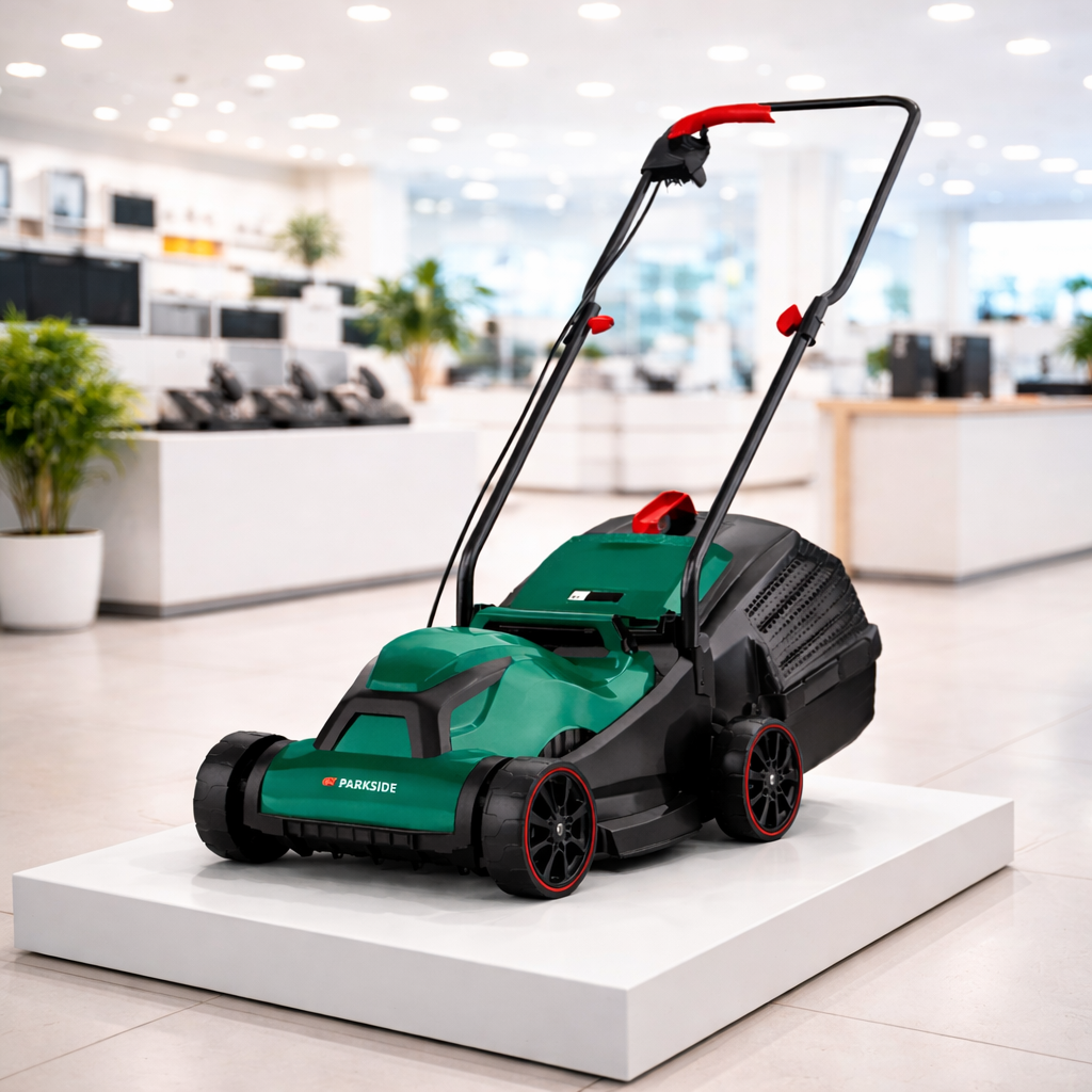 Газонокосилка электрическая Parkside PRM 1300 B2 1300 Вт 32 см 30 л 3 уровня высоты 20/40/70 мм