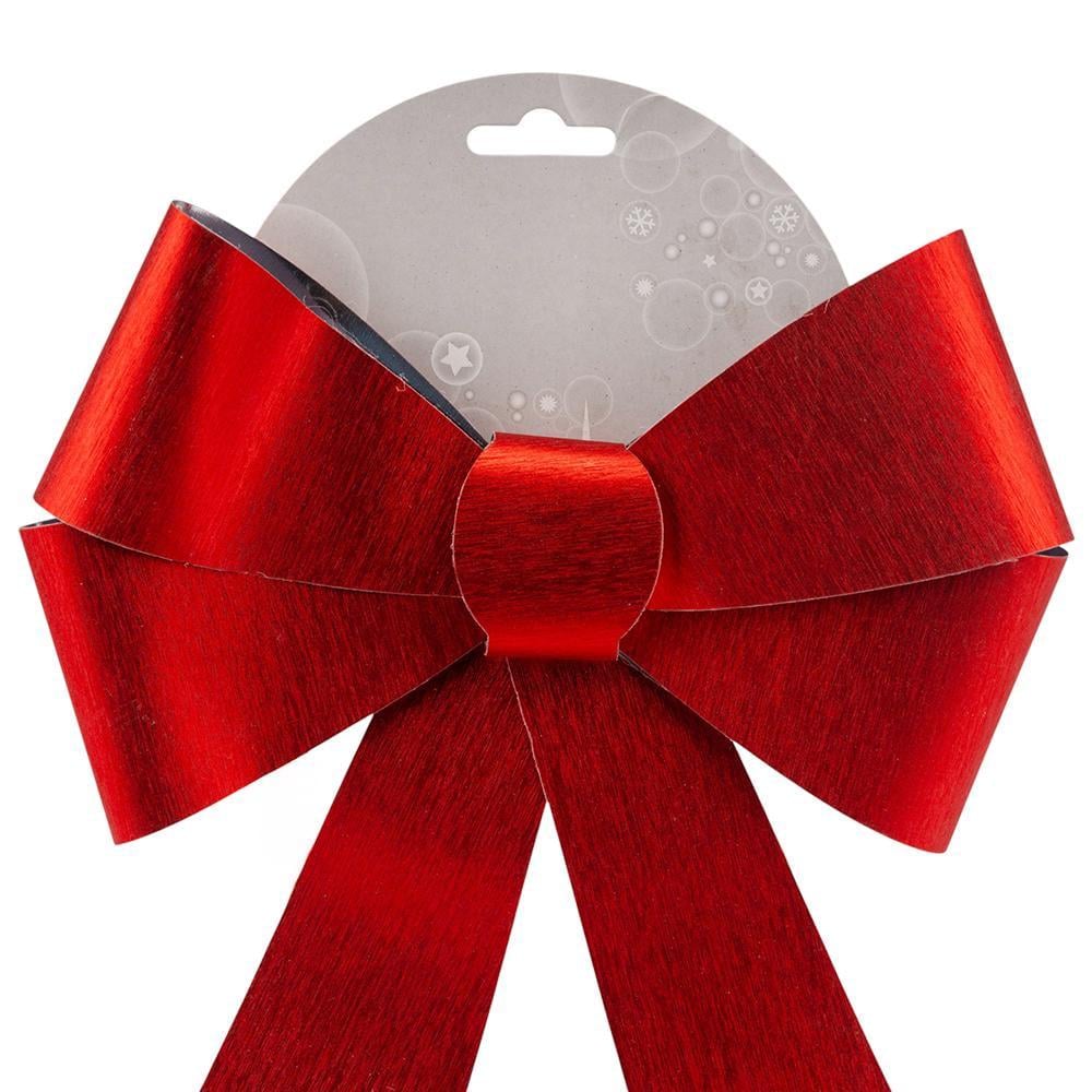 Елочная игрушка бант 31 см Красный (6040-054) - фото 2
