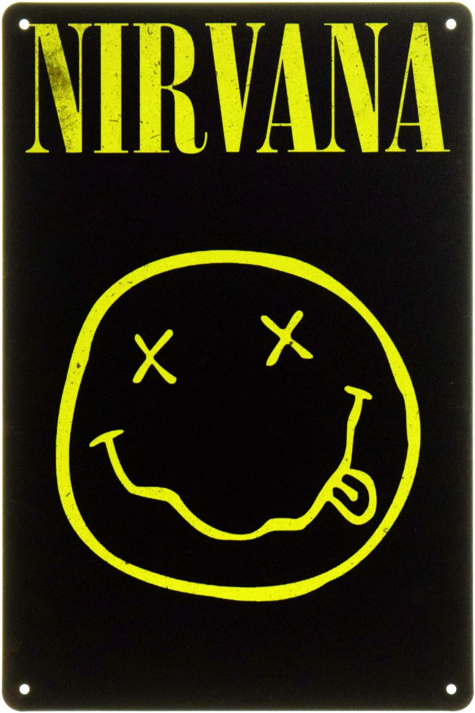 Табличка металева "Nirvana Rock Smile" 20x30 см (ms-104468)