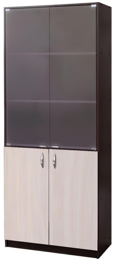 Шкаф для документов МАКСИ-Мебель тип D 800х2000х400 Венге магия/Дуб молочный (8320)