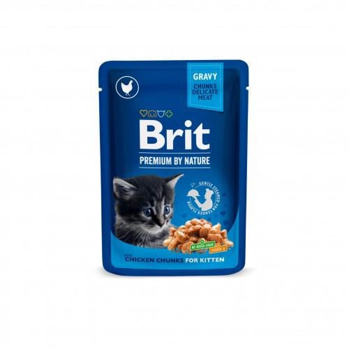 Корм влажный Brit Premium Cat Pouch с курицей 100 г