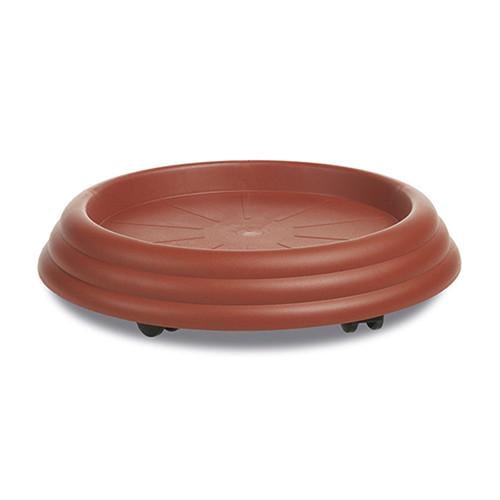 Подставка под вазон Stefanplast Gervaso с роликами круглая 46 см Терракотовый (81460)