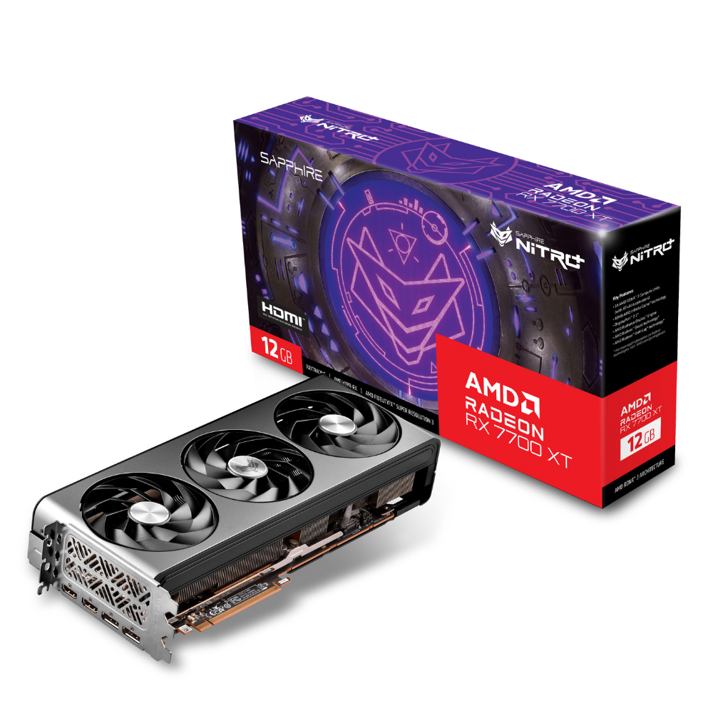 Видеокарта Sapphire RX 7700 XT 12 Гб GDDR6 18000 МГц (RX 7700 XT GAMING OC NITRO+) - фото 4