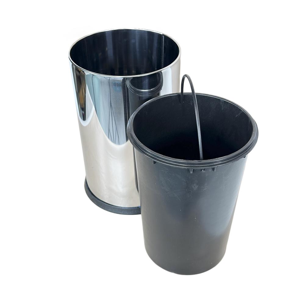 Ведро мусорное Vinks без крышки нержавеющая сталь 8 л Хром - фото 2 Ведро мусорное Vinks без крышки нержавеющая сталь 8 л Хром - фото 2