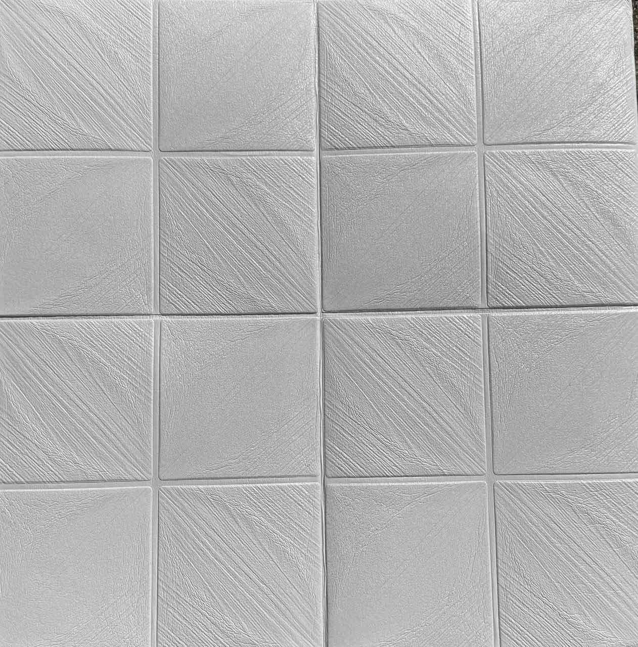 3D-панель самоклеюча стельова 700x700x2 мм Білий (PP2-033)