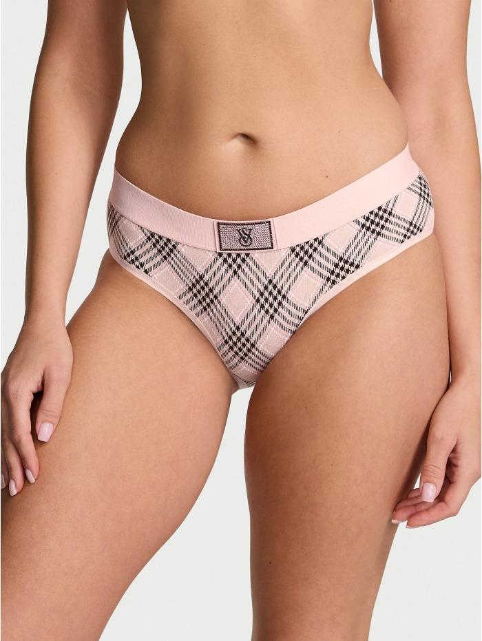 Трусики хлопковые Victoria's Secret Shine Patch Hiphugger Panty Pink S Розовый (26941513)
