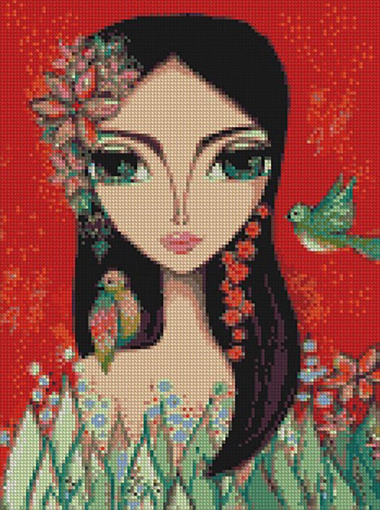 Алмазная мозаика Идейка Лесная нимфа 30x40 см (AM6074)