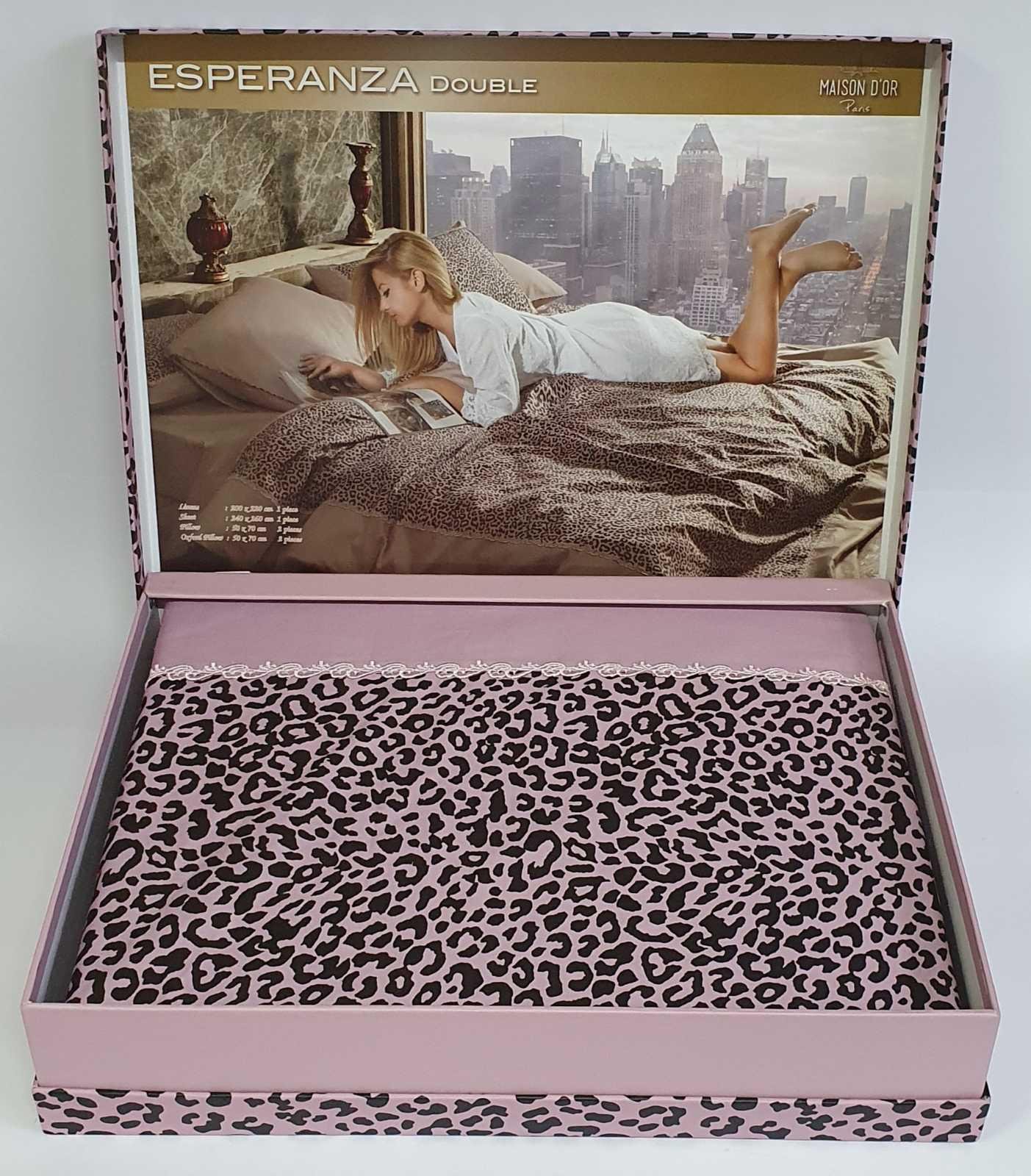 Комплект постельного белья Maison D'or Cатин 200х220 Esperanza Dark Lilac (CN6119)