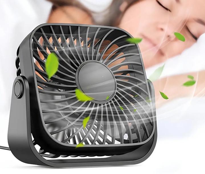 Настільний вентилятор безшумний з USB живленням K52 Чорний - фото 6