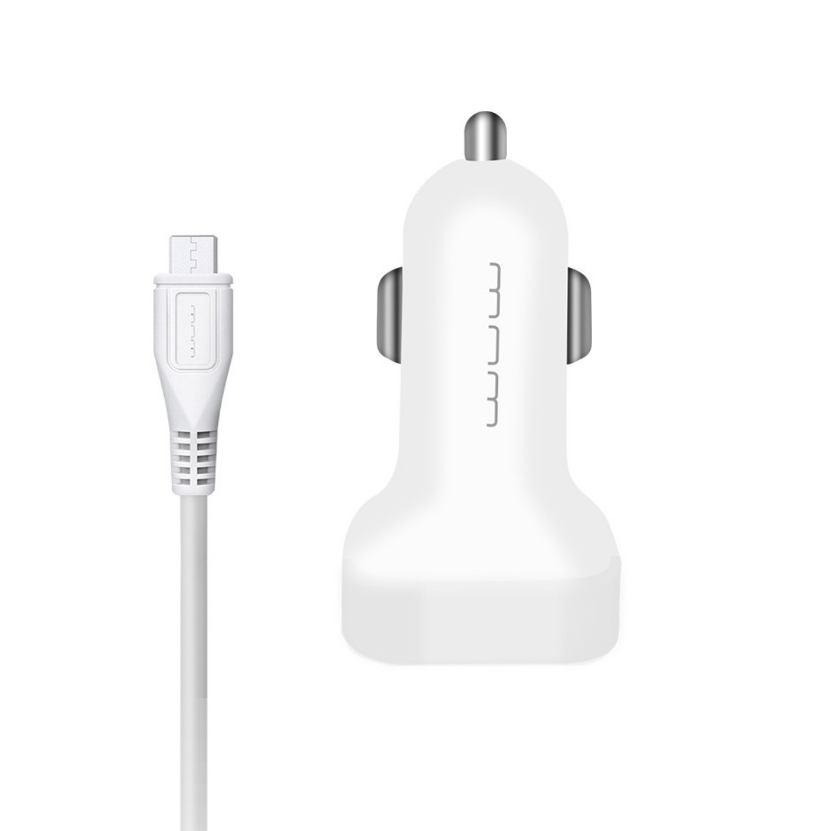 Автомобильное зарядное устройство WUW T22 2USB 2A with Micro cable White