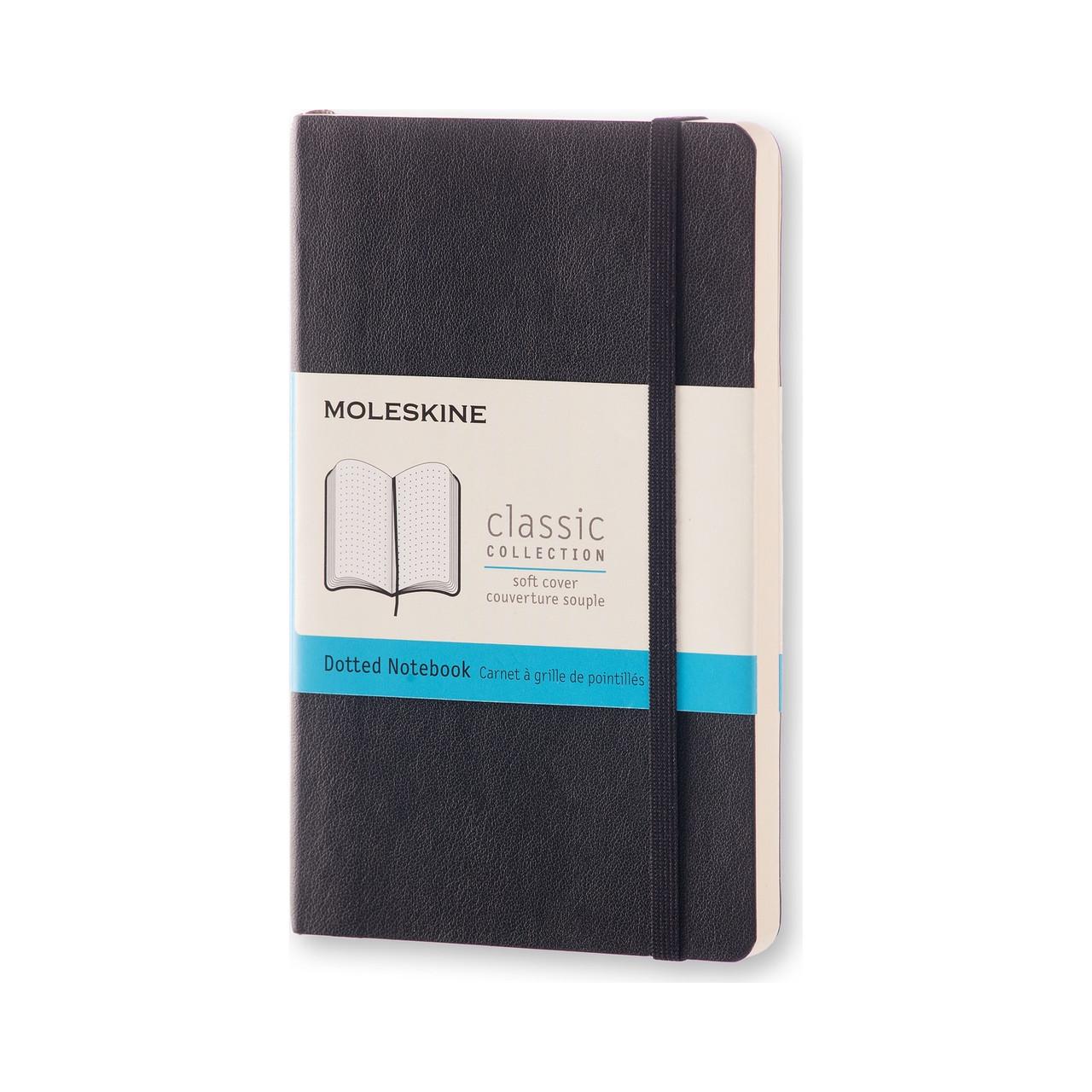 Блокнот Moleskine Classic карманный 192 страницы в точку мягкая обложка 9х14 см Черный