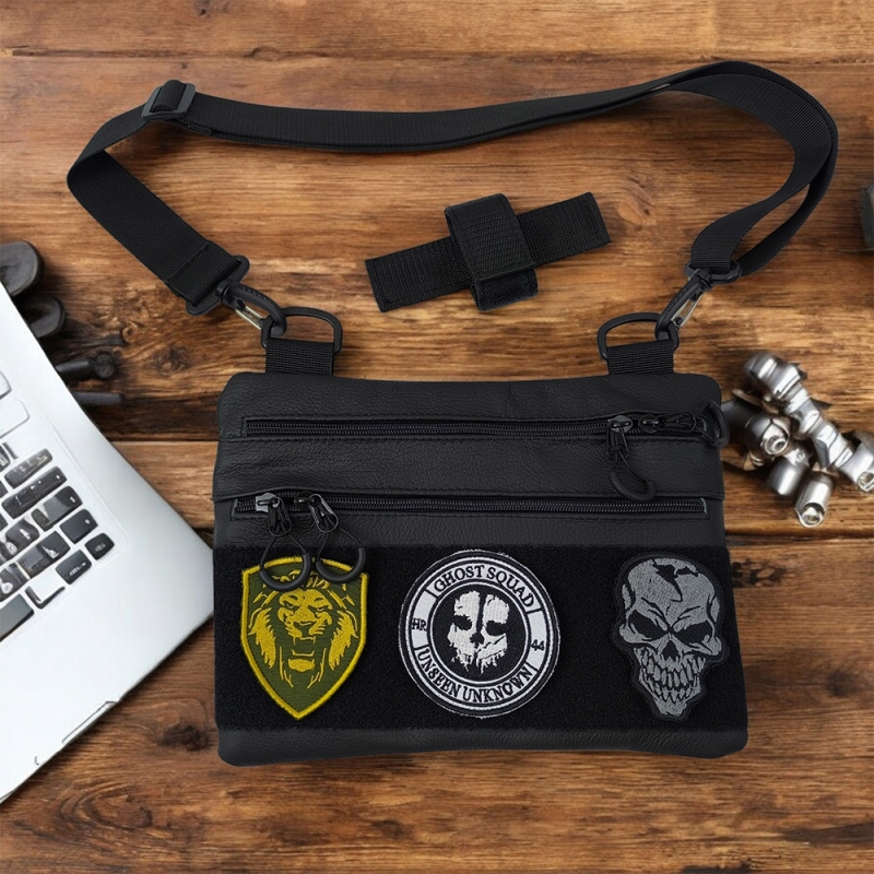 Сумка-кобура 6805 натуральная кожа Black (tf6805) - фото 10 Сумка-кобура 6805 натуральная кожа Black (tf6805) - фото 10