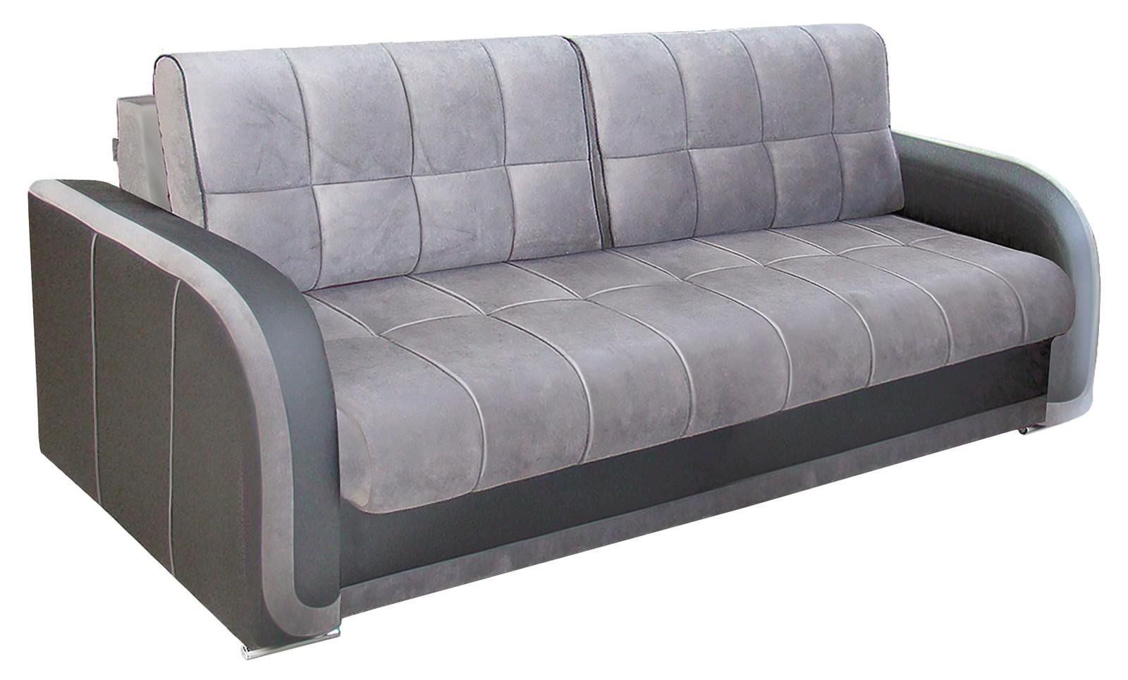 Диван раскладной Modern Бартон ортопедический трехместный Серый/коричневый