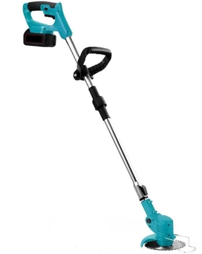 Газонокосилка электрическая аккумуляторная 2x2000 мАч Синий (2104618657) - фото 7