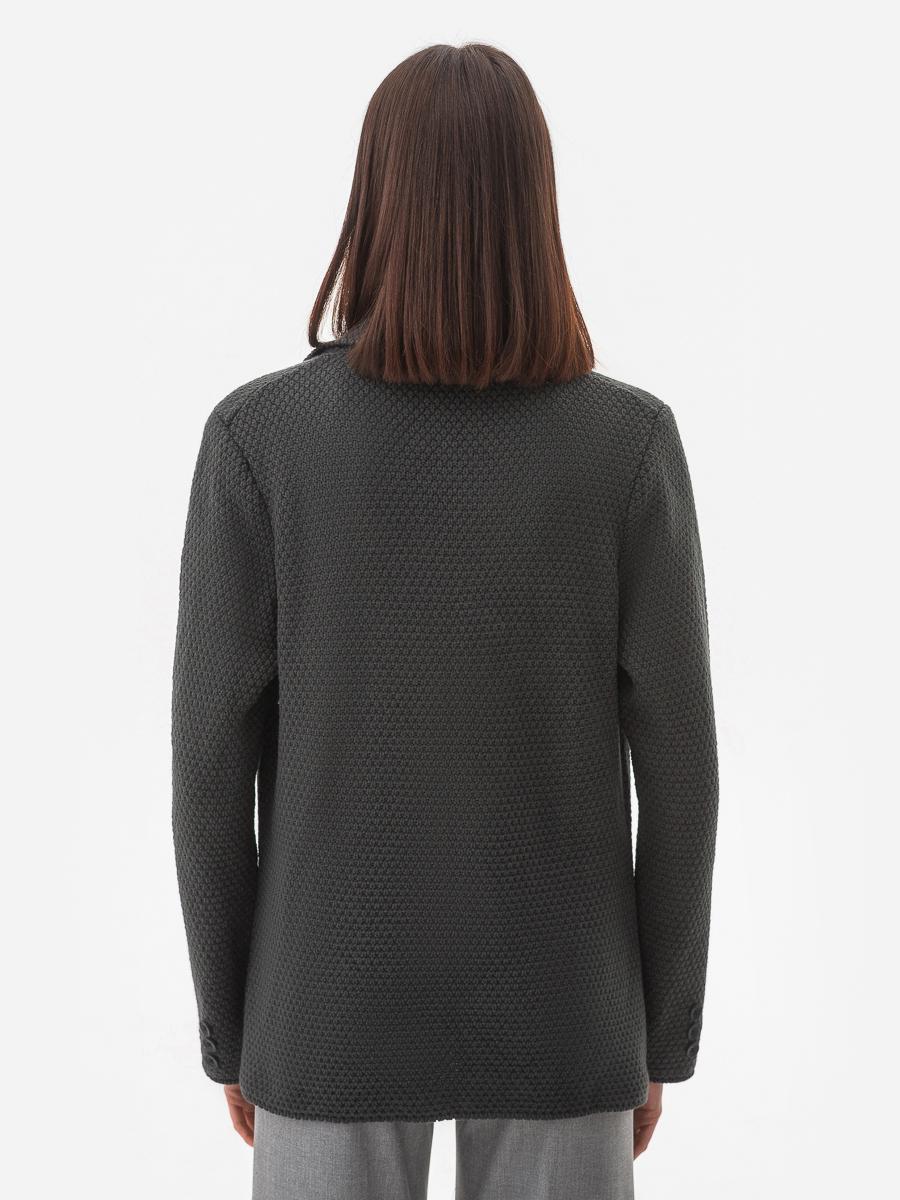 Пиджак женский рисовой вязки SVTR р. 40-42 Темно-серый (598) - фото 8 Пиджак женский рисовой вязки SVTR р. 40-42 Темно-серый (598) - фото 8