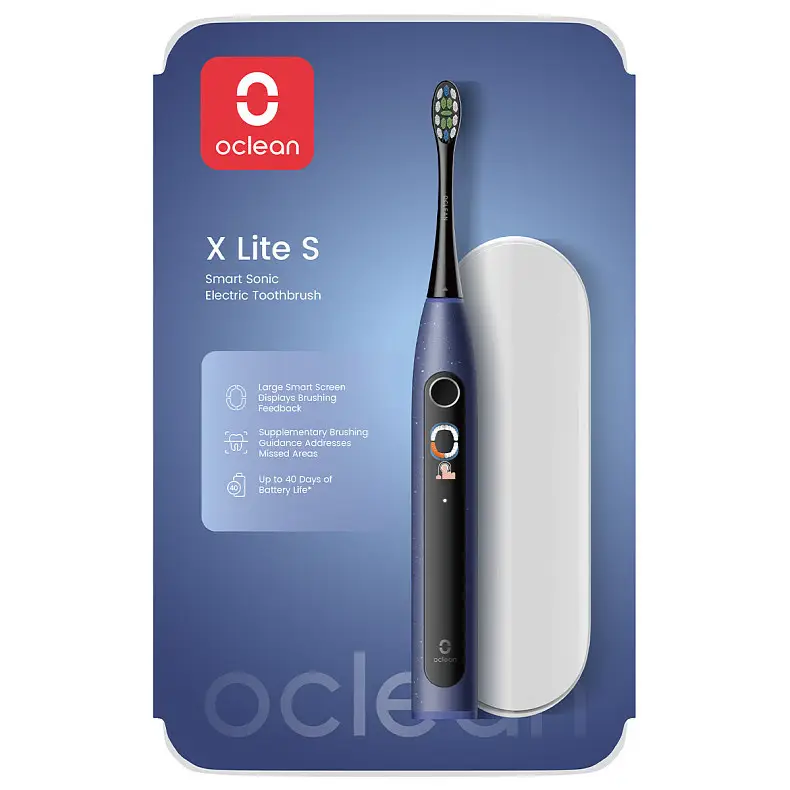 Електрична зубна щітка Oclean X Lite Set Blue - фото 8 Електрична зубна щітка Oclean X Lite Set Blue - фото 8