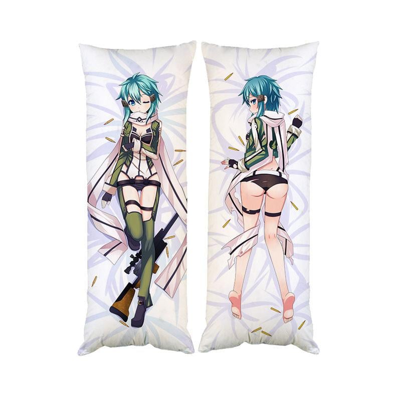 Подушка дакимакура Синон Мастер Меча Онлайн декоративная ростовая для обнимания 50x150 см (1834012523)