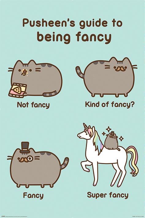Постер плакат Pusheen Super Fancy 61x91,5 см