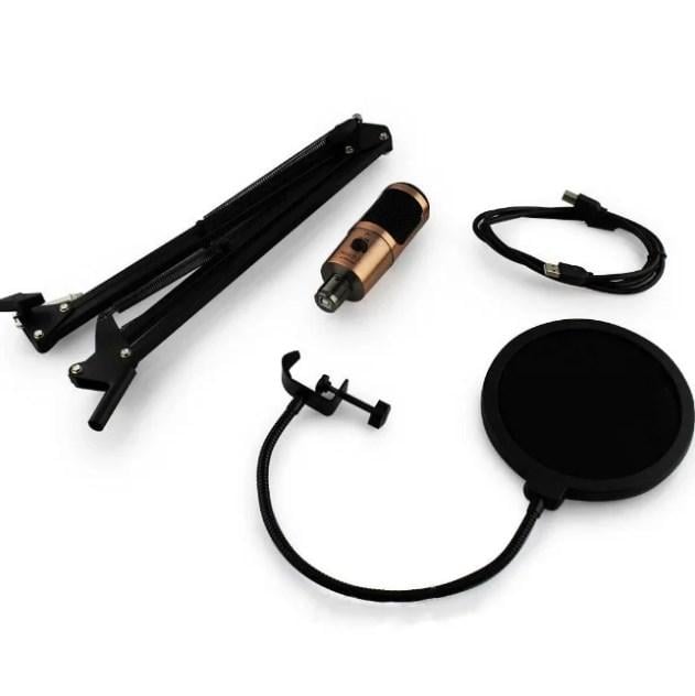 Микрофон для студии UKC M-900USB Черный с золотом (014951) - фото 2