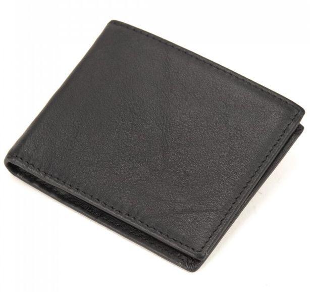 Портмоне кожаное мужское Tiding Bag Черный (SM39-609-21A)