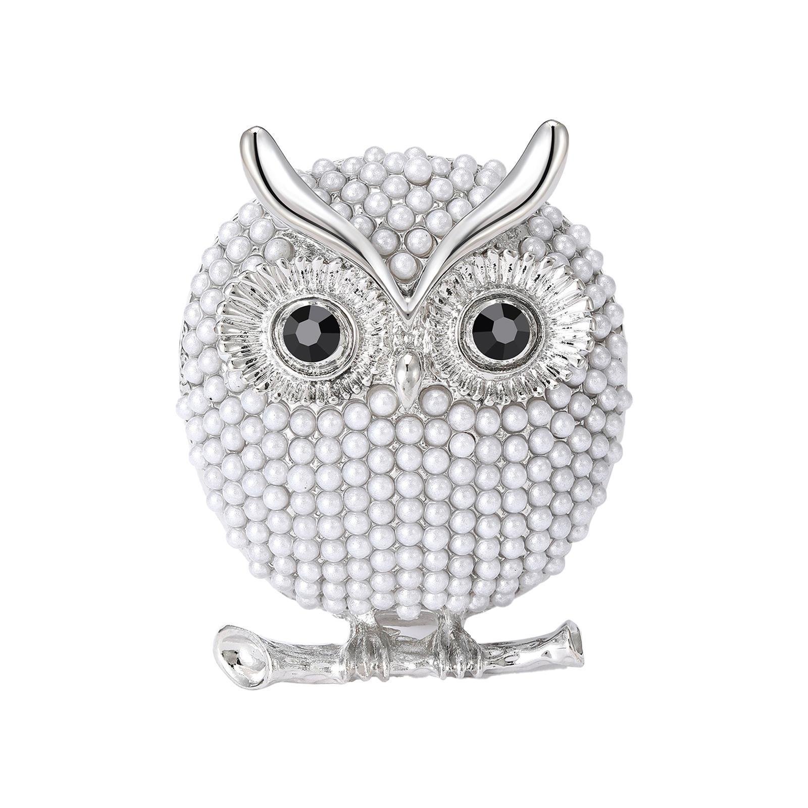 Брошка жіноча Сова 39x33 мм 14,5 г (494693342)