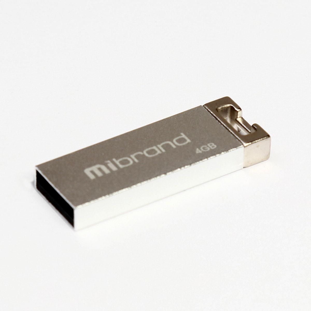 Флеш-накопитель для ноутбука Flash Mibrand USB 2.0 Chameleon 4Gb Silver (MI2.0/CH4U6S)