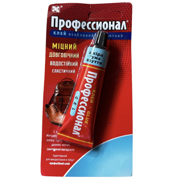 Клей для взуття та шкіри Хімік-Плюс Профессионал гель 35 мл (203) Клей для взуття та шкіри Хімік-Плюс Профессионал гель 35 мл (203)