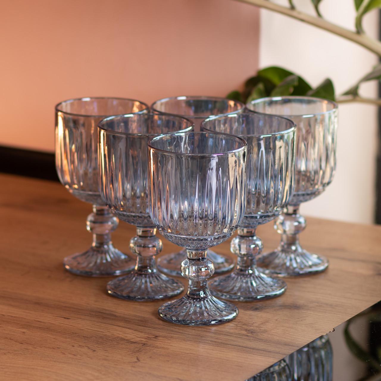 Набор бокала для вина 6 шт. по 220 мл Голубой