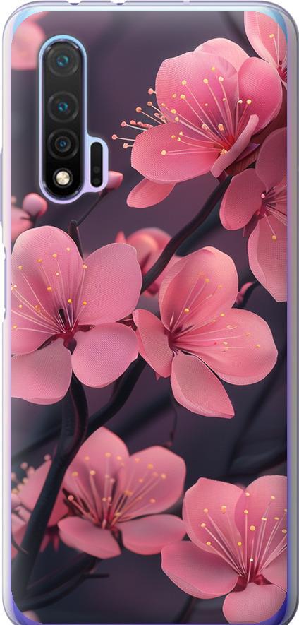 Чехол на Huawei Nova 6 Пурпурная сакура (6075u-1821-42517) Чехол на Huawei Nova 6 Пурпурная сакура (6075u-1821-42517)