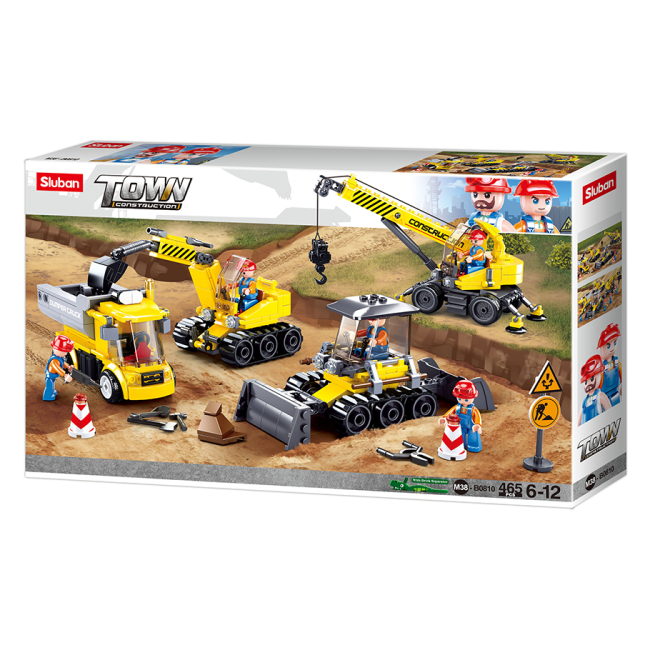 Конструктор Sluban Town Строительная техника 465 деталей (M38-B0810)
