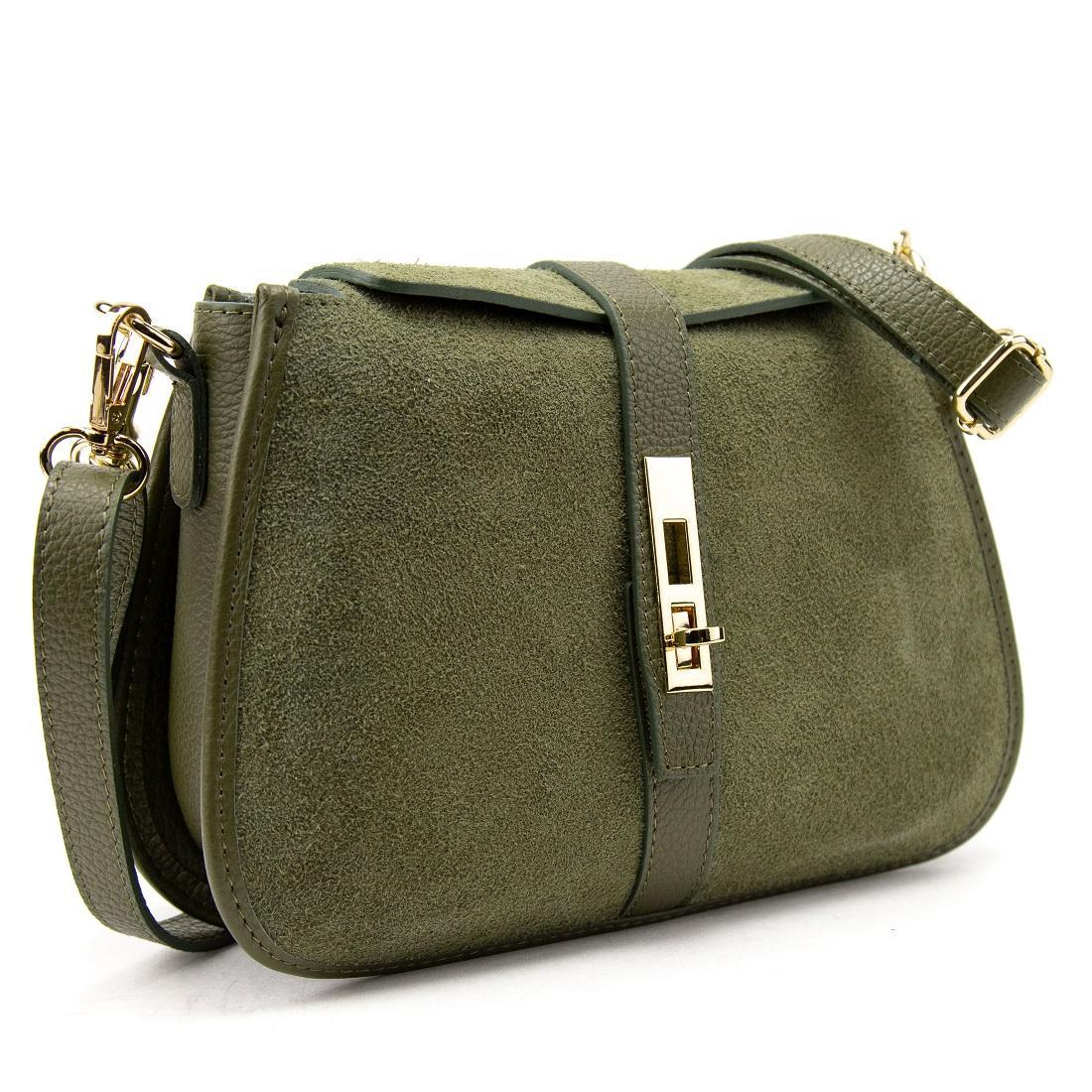 Сумка жіноча замшева Firenze Italy F-IT-9895OL Оливковий (2776862195) - фото 1 Сумка жіноча замшева Firenze Italy F-IT-9895OL Оливковий (2776862195) - фото 1