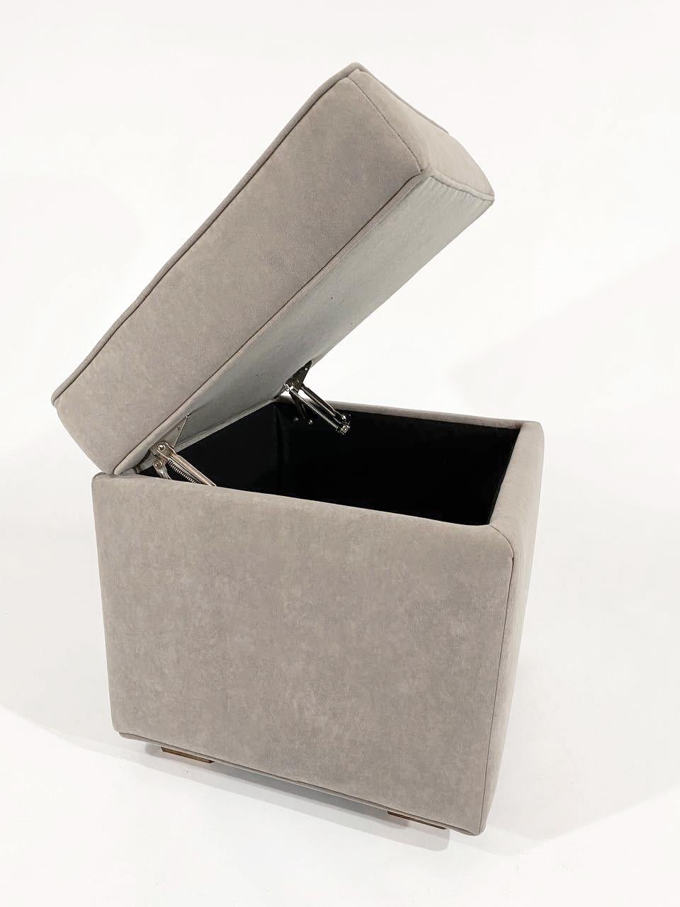 Пуф с сундуком для хранения Pidvushko Cacharel Box 47х47 см Бежевый (4000-03)