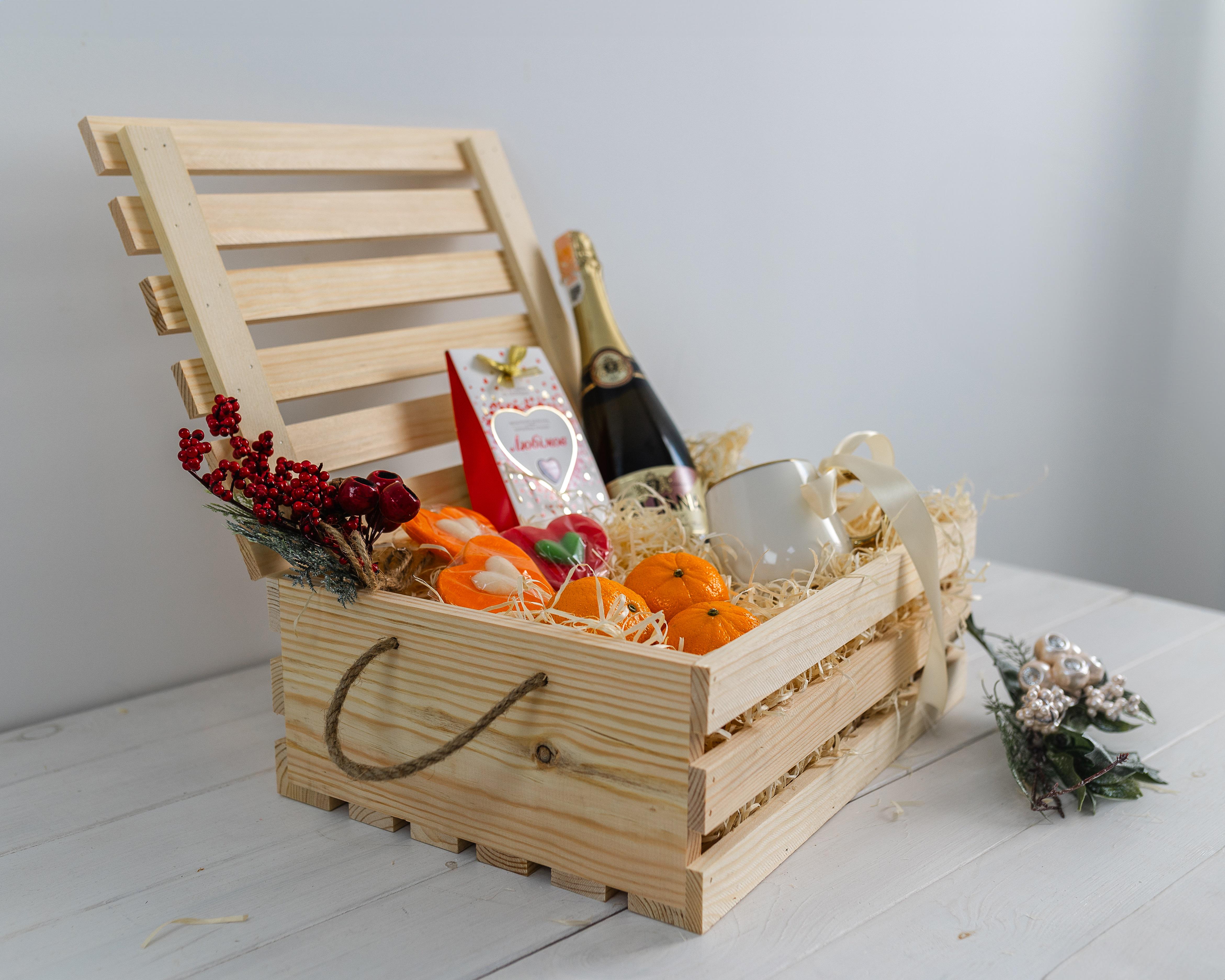 Ящик деревянный декоративный с крышкой Стандарт Лофт некрашеный (0002078) - фото 7 Ящик деревянный декоративный с крышкой Стандарт Лофт некрашеный (0002078) - фото 7