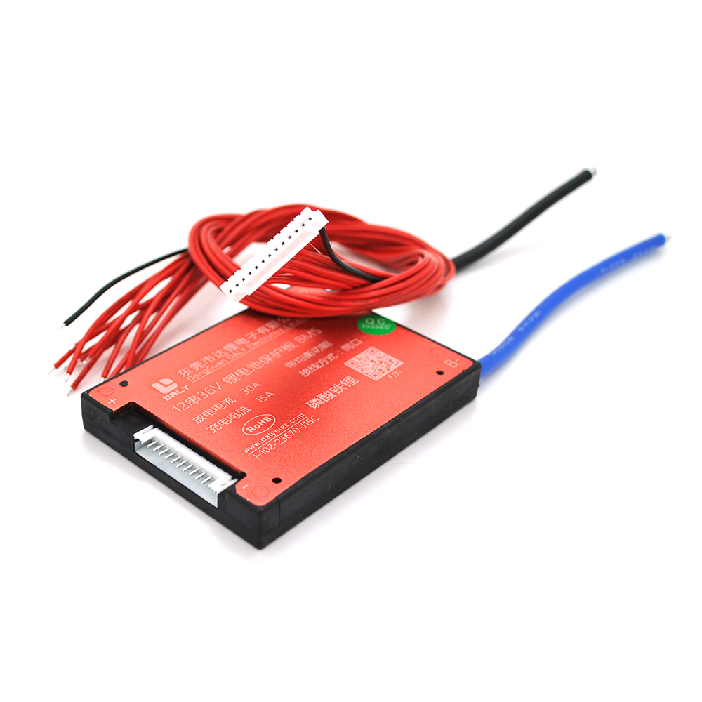 Плата BMS DaLy LiFePO4 36V 12S 15/30A (8737)