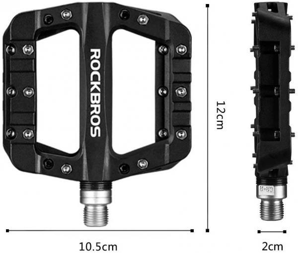 Педали нейлоновые ROCKBROS 2017-12 C на промышленных подшипниках Черный (2869) - фото 7