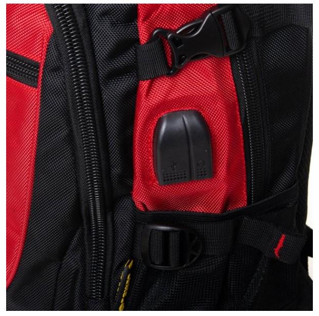 Рюкзак міський Power In Eavas 9607 27л Червоний чорний - фото 6