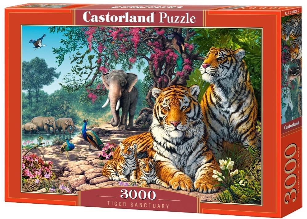 Пазл Castorland Trefl Заповедник тигров 3000 дет.