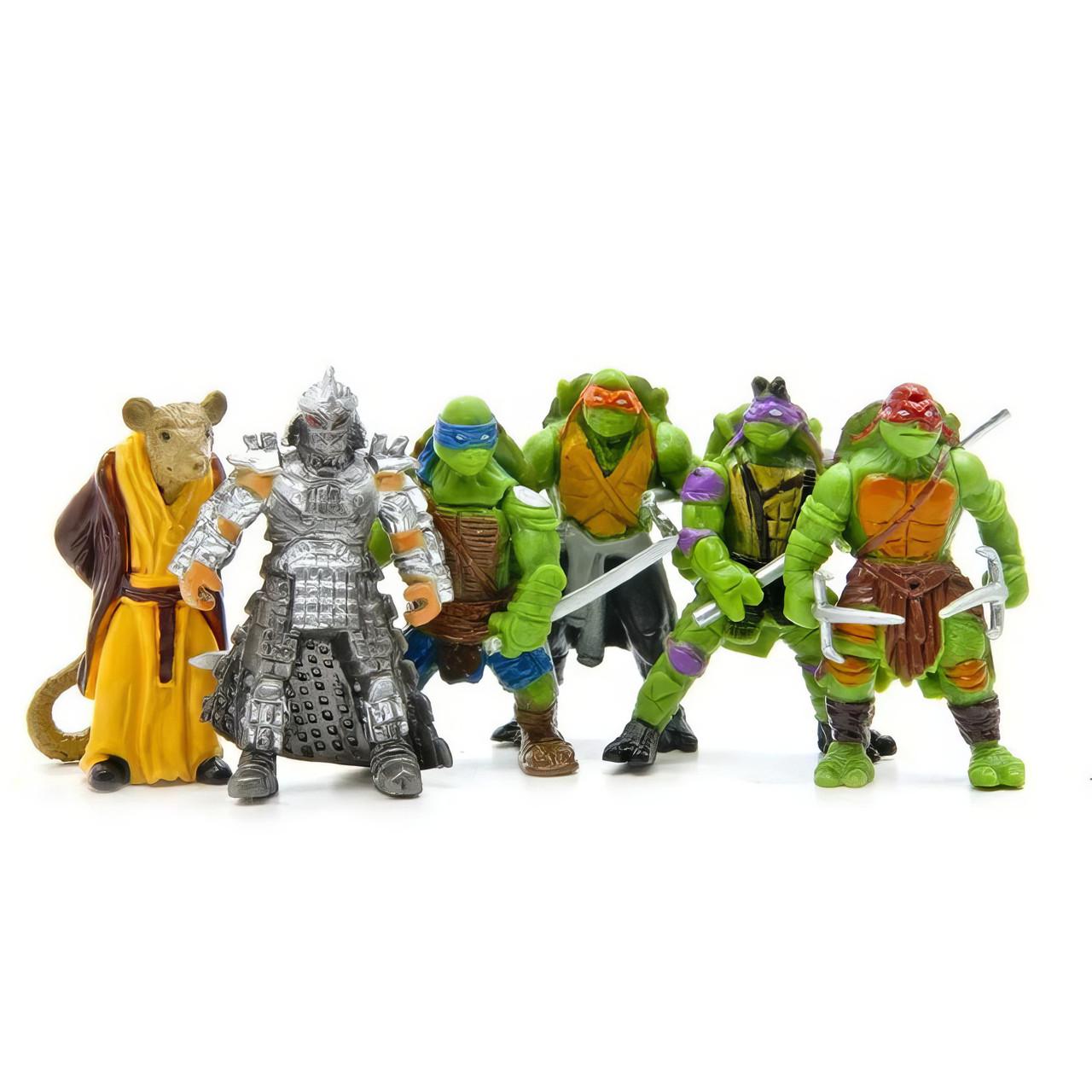 Набор фигурок TMNT Ракушки Ниндзя 6в1 5 см (17662660) - фото 4