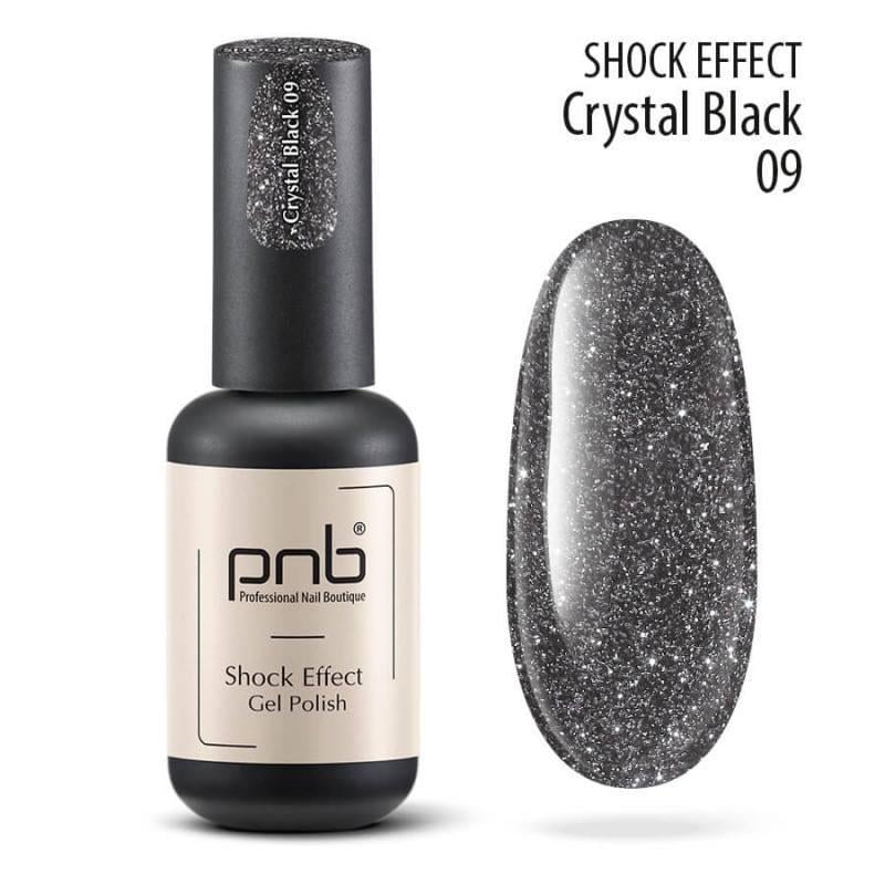 Гель-лак светоотражающий PNB Shock Effect №09 8 мл Crystal Black Гель-лак светоотражающий PNB Shock Effect №09 8 мл Crystal Black